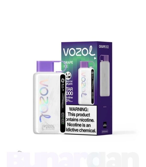 Vozol 12000 Grape ICE Üzüm Aromalı Puff - Buhardan